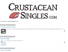 Tablet Screenshot of crustaceansingles.com